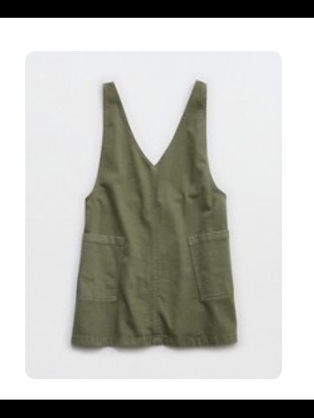 Aerie Denim Skirtall In Olive Fun